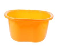 EXQUIMEUBLE Foot Bath Massager Bucket Orange Thickened Pedicure Basin Spa Soaking Tub for Home Foot Soak and Massage Relaxation