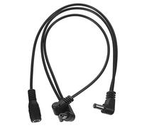EXQUIMEUBLE Guitar Effects Power Supply Cable 9v Daisy Chain 1 to 3 Connector Cord with Right Angle Plug for Guitar Pedals Professional Effector Power Line for Stage and Studio Use