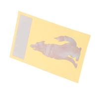 EXQUIMEUBLE Guitar Headstock Inlay Sticker Sturdy PVC Guitar Decals Unique Wolf Design Easy to Apply