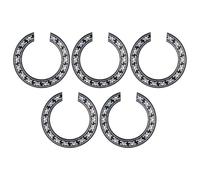 EXQUIMEUBLE Guitar Pickguards Sound Hole Protectors 5pcs Circular Classical Style Black Pvc Material Self-adhesive Backing Easy to Install for Acoustic and Electric Guitars