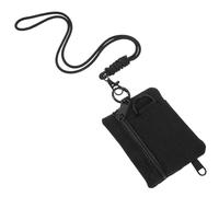 EXQUIMEUBLE Hanging Pouch with Lanyard Small Lightweight Travel Wallet Oxford Nylon Coin Keychain Storage Bag for Camping and Traveling