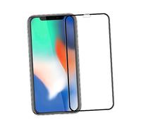 EXQUIMEUBLE Hard Tempered Glass Screen Protector Xs Stain Scratch Full Coverage High Definition Black Finish Compatible with Touch Accuracy