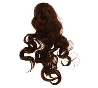 EXQUIMEUBLE Headband Wig Long Curly Wave Heat Resistant Synthetic Fiber Grey Glueless Wig Women Hairpiece for Natural Looking Headband Hairpiece