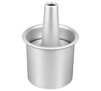 EXQUIMEUBLE Hollow Chiffon Cake Mold with Removable Bottom, 4-inch High Ring Mold for Mousse and Bread Baking, Heat-Resistant Non-Stick Metal Cake Pan for Multi-use Baking Supplies