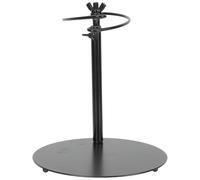 EXQUIMEUBLE Iron Bouquet Holder Bouquet Fixing Stand Black Stable Base Adjustable Height Adjustable Above-circle for Flower Shop DIY Use