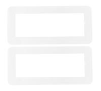 EXQUIMEUBLE Light Switch Cover Plate Switch Surround Plate Protector and Socket Guard 86 Type 2pcs 3-Gang Acrylic for Pets and Families