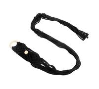 EXQUIMEUBLE Macrame Guitar Hanging Holder Cotton Woven Ukulele Hanger for Wall Decoration Easy Installation for Guitars Ukuleles Black Design