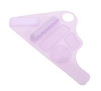 EXQUIMEUBLE Makeup Artist Hand Strap Silicone Makeup Foundation Mixing Palette Reusable Lash Hand Palette Storage for Quick Application The Go