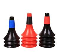 EXQUIMEUBLE Marker Cones Flat Base Horn Cones with Strong Toughness and Bright Design 3 Pcs and Setting up On-site Boundaries for Football Training
