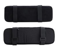 EXQUIMEUBLE Memory Sponge Armrest Pad for Office Chair 1 Pair Comfortable Cushion Pads Reduce Stress on Arms and Elbows Sitting Posture Black Home and Office Use