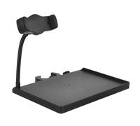 EXQUIMEUBLE Mic Stand Phone Holder Multi-functional Microphone and Sound Card Tray with Tool Storage Suitable for Conference Rooms and Home Use