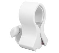 EXQUIMEUBLE Microphone Clip Holder for Stand with Large Spring Clamp, White Handheld Mic Clip with 3/8 Screw Adapter, Compatible with Condenser Microphones for Studio and Live Use