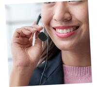 EXQUIMEUBLE Microphone Cover Windscreen Foam Sponge Black 20pcs 30 * 22 * 8mm Handheld Headset Lapel Mic Shield Wind Muff Easy Clean Noise Reduction Supply