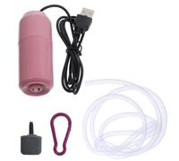 EXQUIMEUBLE Mini USB Easy to Carry Aquarium Air Pump for Fish Tank Oxygenation with Lightweight Abs and Copper Design, Rated 5v Oxygen Pump Random Color for Small Aquariums and Fish Tanks