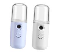 EXQUIMEUBLE Mist Beauty Sprayer Face Steaming Machine 2Pcs Portable Nano Misting Sprayer with USB Charging for Facial Moisturizer Cool Mist Skin Care On-The
