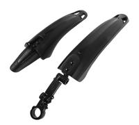 EXQUIMEUBLE Mountain Bike Mudguards Reinforced Structure and Nonslip Textured Surface 2pcs Full Coverage Sturdy Plastic Rear Mudguard Set for 24 Inch and Larger Wheels for Wet Weather