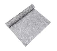 EXQUIMEUBLE Nail Art Full Rhinestone Table Mat Silver Diamond Desktop Mat for Nail Tech Display Protective Easy to Clean