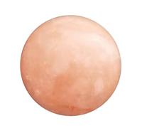 EXQUIMEUBLE Natural Himalayan Salt Massage Ball Soap Orange Crystal Sphere with Minerals for Exfoliating Detox Skin Care Spa and Bath Use