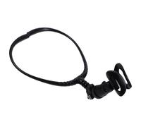 EXQUIMEUBLE Neck Hanging Mic Rack Adjustable Microphone Clip Black Plastic Metal Stable Grip Sound Transmission Suitable for 24mm-45mm Microphones Ergonomic Neck Design for Outdoor Live