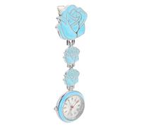 EXQUIMEUBLE Nurse Pocket Watch Minimalist Contemporary Design Round Glass Mirror Metal Case Clip for Students and Hanging Use