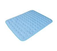 EXQUIMEUBLE Pet Cooling Mat for Dogs and Cats, Summer Cooling Pad Bed Cool Mesh Fabric, Comfortable Heat Dissipation Pad Style for Pet Rest and Relaxation, Blue 100x70cm