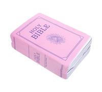 EXQUIMEUBLE Pink Openable Plush Bible Pillow Book-shaped Throw Cushion