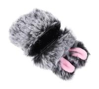 EXQUIMEUBLE Plush Rabbit Ear Earphone Protective Cover for Wireless Pro Generation Soft Fluffy Headphone Case Shockproof and Cute Protective Shell for Earbuds