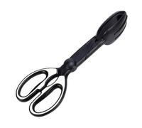 EXQUIMEUBLE Poop Pickup Tool Pet Poop Scooper Plastic for Home and Walk the Park Portable with Tooth Groove Design and Flexible Rotation, Lightweight Black for Dog and Cat
