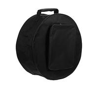 EXQUIMEUBLE Portable 13/14 Inch Snare Drum Bag Black Waterproof Carrying Pouch Shoulder Strap Handle for Musicians and Travel
