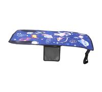 EXQUIMEUBLE Portable Airplane Seat Extender Footrest Travel Bed for Compact Comfortable Nap Accessory Compatible with Airplane and Train Seats in Blue