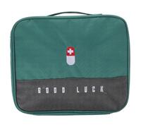 EXQUIMEUBLE Portable Bag Large Capacity Medicine Storage Pouch Multi-Grid Household Medical Organizer Green Travel Medicine Case