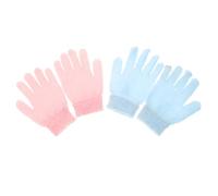 EXQUIMEUBLE Practical Bath Glove Exfoliating Body Brush Gloves 2 Pairs Double-Sided Scrubbing Massage for Smooth Skin Adults Reusable Shower Spa Routine