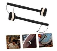 EXQUIMEUBLE Professional Bass Drum Mallets Lightweight Percussion Sticks with Non-slip Grip for Adults Suitable for Various Music Genres and Performance Styles Random Color