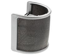 EXQUIMEUBLE Professional Microphone Pop Filter Windscreen with Dual Silver Mesh Noise Reducing Mic Protector for Recording Live Streaming Singing and Voice Overs Lightweight and Easy to Mount