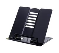 EXQUIMEUBLE Reading Stand and Comfortable Use with Fine Workmanship Multi-Functional Metal Compact Design Black Music and Book Shelf for Library and Reading Activities