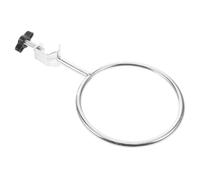 EXQUIMEUBLE Retort Stand Clamp 1Pcs Laboratory Support Ring Test Tube Holder Ring Silver Iron Metal Chemistry Lab Work Research Institutions Efficiency Wide Application