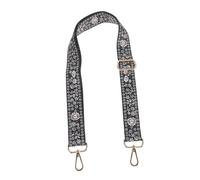 EXQUIMEUBLE Retro Adjustable Banjo Strap with Vintage Pattern Musical Instrument Accessory Smooth Metal Buckle for Comfortable Playing Experience