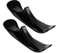 EXQUIMEUBLE Scooter Snowboard Sled Black Pe Material with Smooth round Edges, Easy to Install Ski Sledge Board for Outdoor Skiing the Snow, Suitable for Random Style