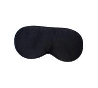 EXQUIMEUBLE Silk Sleeping Eye Mask Adjustable Strap Contoured Black Sleep Mask for Travel Nap Relaxation Meditation Unisex Total Darkness Pressure Design