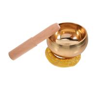 EXQUIMEUBLE Singing Bowl Meditation Tool Handmade Tibetan Sound Bowl with Mallet and Cushion for Relaxation Yoga Practice Stress Relief and Holistic Healing