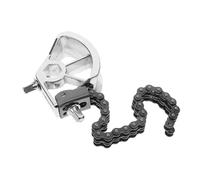 EXQUIMEUBLE Single Bass Drum Pedal with Double Chain Linkage for Electric and Acoustic Drums Sensitivity Kick Pedal for Smooth and Precise Drumming Action Silver