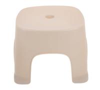 EXQUIMEUBLE Stepping Foot Stool for Bathroom and Toilet Small Plastic Step Stool in Ice Grey Non-Slip for Home Toilet Assistance and Training