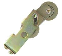 EXQUIMEUBLE Sturdy Aluminum Alloy Sliding Pulley Roller with Bearing Wheel Structure, Sturdy Cabinet Guide Wheel for Patio Doors, Easy Installation Sliding Door Pulley Accessories