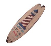 EXQUIMEUBLE Summer Surfboard Plaque Wooden Surfboard Sign for Beach Themed Decor Vibrant Colors for Bathrooms Living Rooms and Offices Craftsmanship for Use