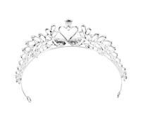 EXQUIMEUBLE Swan Love Heart Bridal Crystal Accents for Weddings and Engagements Elegant Hair Accessory for Brides and Flower Girls
