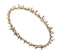 EXQUIMEUBLE Thorn Party Crown for Women Elegant Elven Headband with Gold Finish Lightweight Sturdy Design Birthday Party Accessory Renaissance Fair Prom King Goddess Headpiece