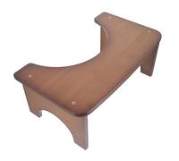 EXQUIMEUBLE Toilet Potty Stool Bamboo Heavy Duty Squatting Poop Foot Stool Bathroom for Adults and Boy Girl