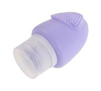 EXQUIMEUBLE Travel Silicone Squeezable Bottles with Face Scrubber Refillable Containers for Shampoo Conditioner and Toiletries Portable Travel Accessories for All Trips