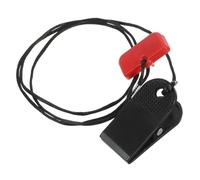 EXQUIMEUBLE Treadmill Safety Key Replacement Magnetic Security Lock Compatible with Treadmills Black and Red Plastic Alloy Design Ensures User Safety for Running Machine Use