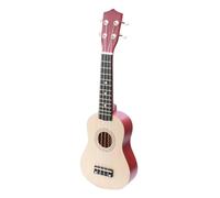 EXQUIMEUBLE Ukulele Guitar Toy Wooden Music Instrument Toy for Boys and Girls Simulated Guitar Vintage Style for Early Learning